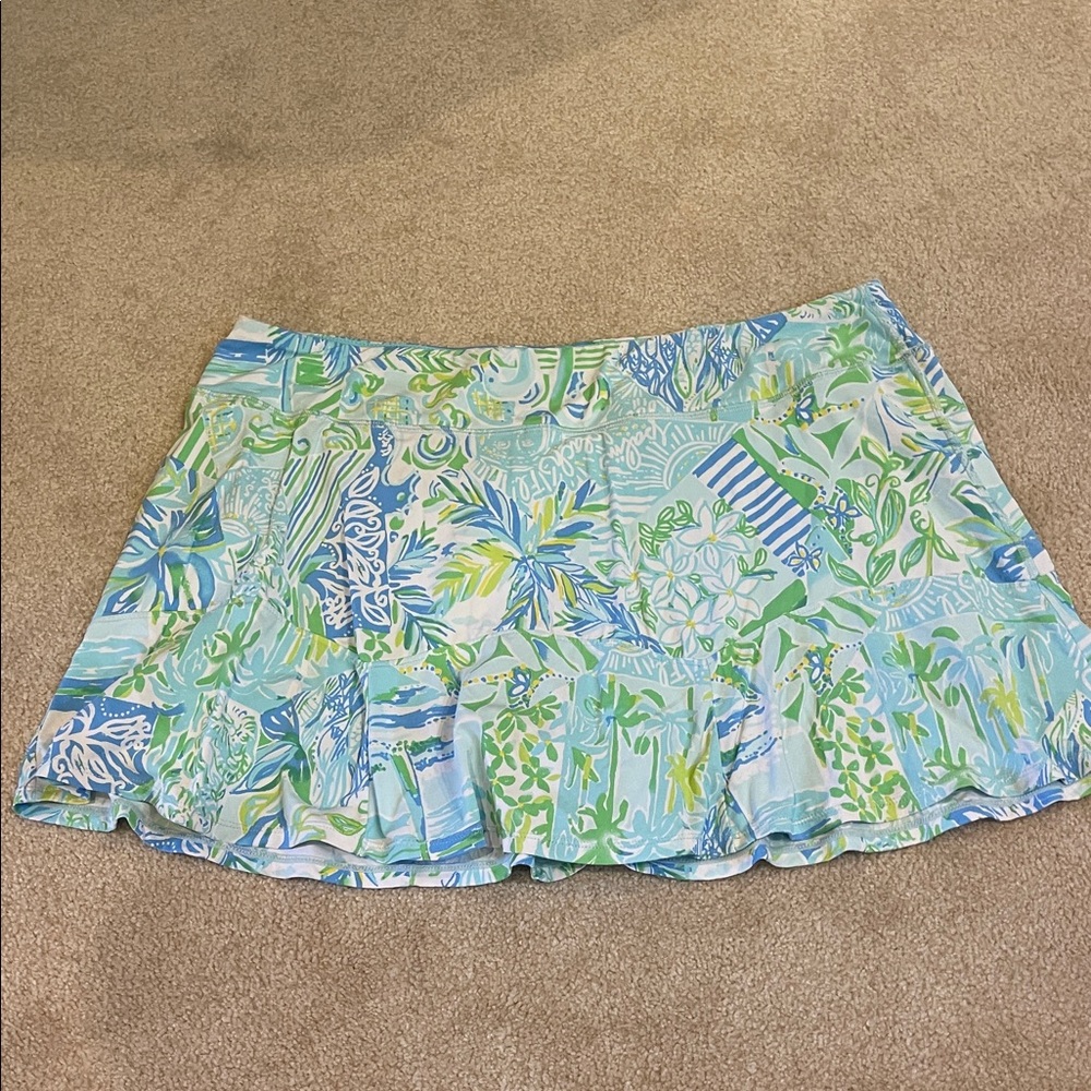 Lilly Pulitzer Women's Tropical Print Mini Skirt. XL, Luetic